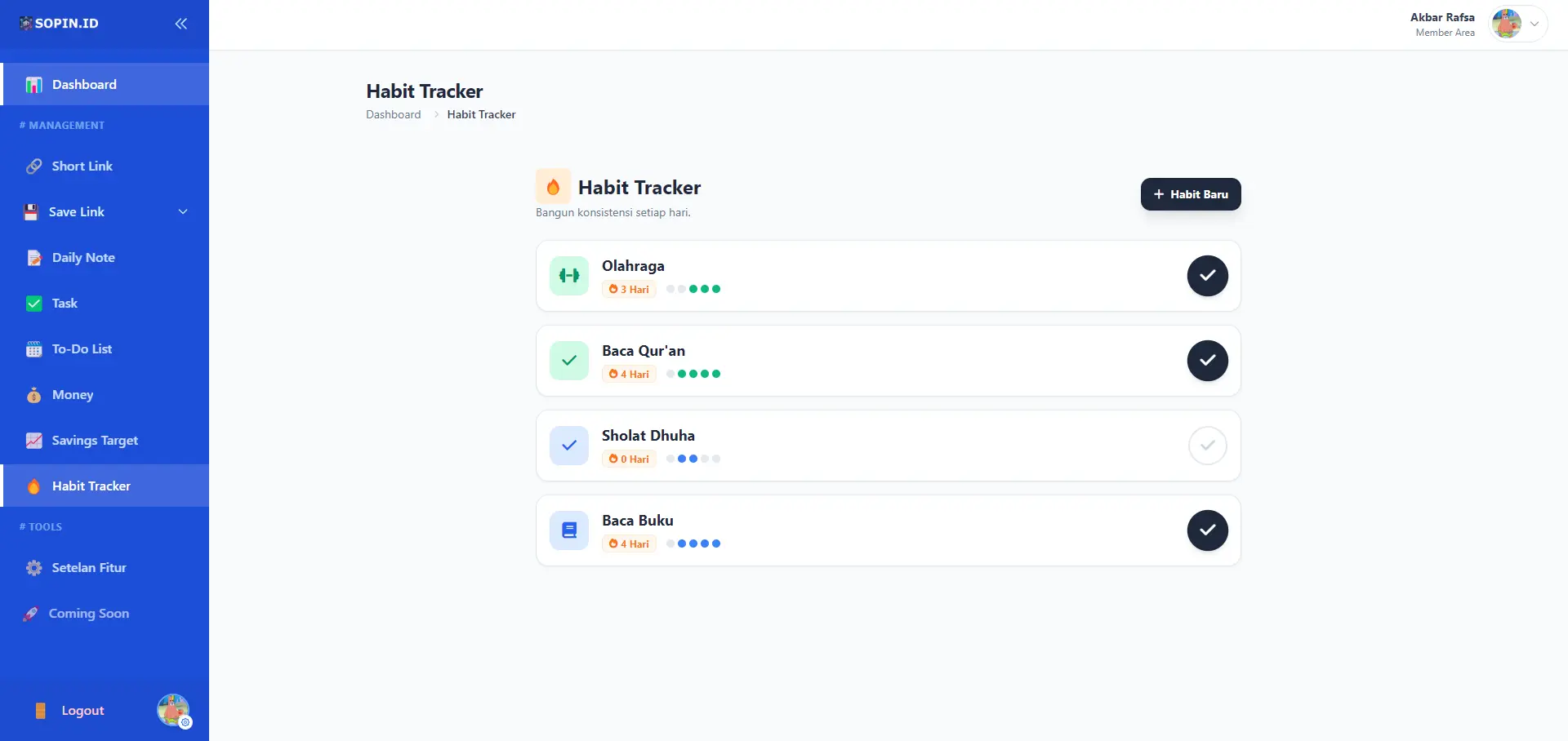 Aplikasi Habit Tracker